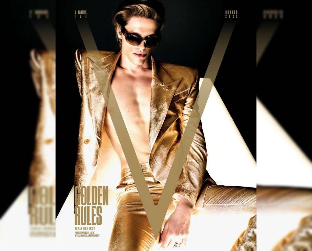 Taras Romanov and Lena Perminova Shine on the Cover of V Magazine with Top Models 4 taras romanov on the cover of v magazine with candice swanepoel, adut akech, ashley graham, marina ruy barbosa, and abby champion, styled by nicola formichetti and photographed by lufré.