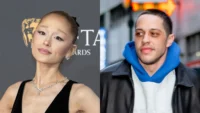 ariana grande supports pete davidson as he awaits first baby with girlfriend