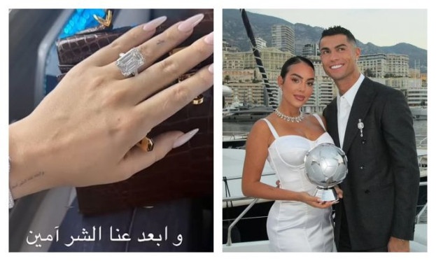 cristiano ronaldo’s stunning engagement ring for georgina rodriguez costs over £1.5 million