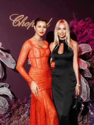 Viktoria Lopyreva Stuns in Rasario Dress at Chopard Party in Dubai